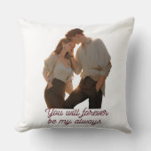 Anniversary Couple Pillow – You Will Forever Be My Kussen (Voorkant)
