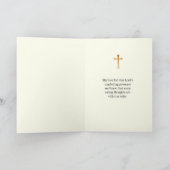 Anniversary Death Loss Loved Jesus Floral Kaart (Binnen)