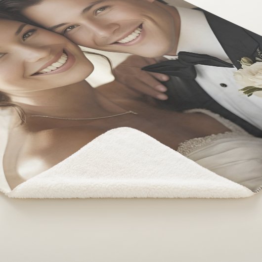 Anniversary Gift Sherpa Blanket Wedding Photo Wife Sherpa Deken (3/4)