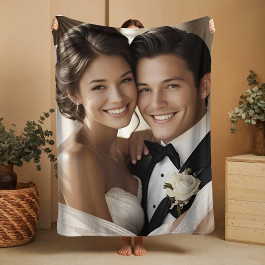 Anniversary Gift Sherpa Blanket Wedding Photo Wife Sherpa Deken