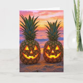 Anniversary Halloween Pineapple Jack-o-lanterns Kaart (Voorkant)
