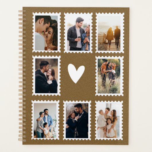 Anniversary Love Journal Photo Collage Keepsake Planner (Voorkant)
