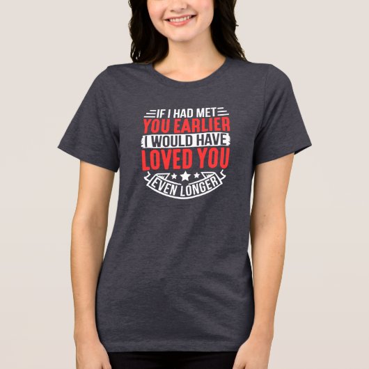 Anniversary Love Quote Tri-Blend Shirt (Voorkant)