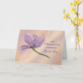 Anniversary of Loss of Loved One Single Flower Kaart (Gele Bloem)