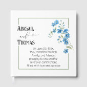 Anniversary Party Blue Flowering Branch Gastenboek (Voorkant)