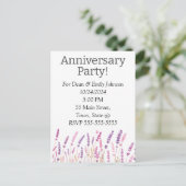 Anniversary party invitations uitnodiging briefkaart (Staand voorkant)