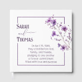 Anniversary Party Purple Flowering Branch Gastenboek (Voorkant)
