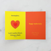 Anniversary Plato Quote Folded Greeting Card Kaart (Binnen)