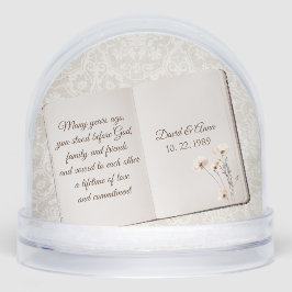 Anniversary Scrapbook On Damask  Sneeuwbol