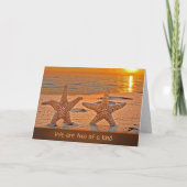 Anniversary Starfish on Sunset Beach Kaart (Voorkant)