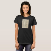 Anniversary Table of Contents Shakespeare First Fo T-shirt (Voorkant volledig)