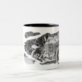 Anno 1922 Targa Florio Tweekleurige Koffiemok (Center)