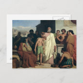 Annointing van David door Saul, 1842 Briefkaart (Voorkant / Achterkant)