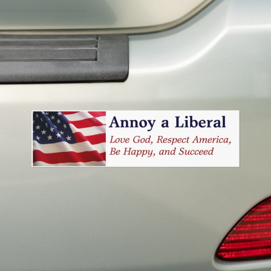 Annoy a Liberal Bumpersticker (Op auto)