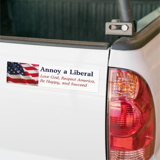 Annoy a Liberal Bumpersticker (Op Truck)