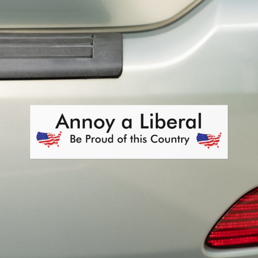 Annoy a Liberal Bumpersticker (Op auto)