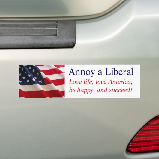 Annoy a Liberal Bumpersticker (Op auto)