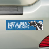 Annoy a Liberal, hou je pistolen Bumpersticker (Op auto)