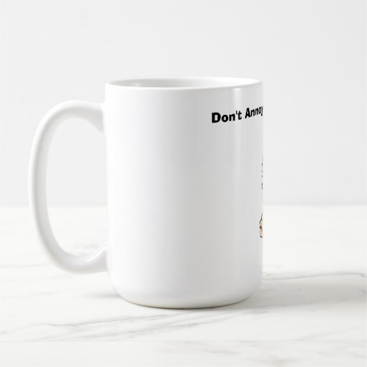 Annoy de Curmudgeon niet!  Mok (Links)