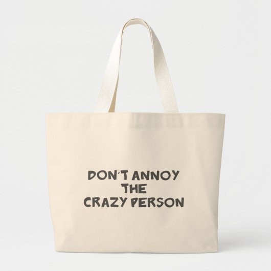 Annoy de luie persoon niet grote tote bag (Voorkant)