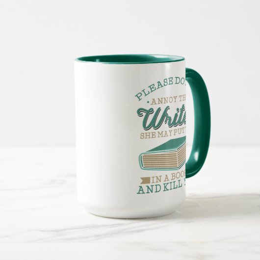 Annoy de schrijvermaker Gag niet Mok (Voorkant rechts)