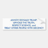 ANNOY DONALD TRUMP BUMPERSTICKER (Voorkant)