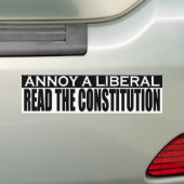 Annoy Liberals - Lees de Grondwet scherper Bumpersticker (Op auto)