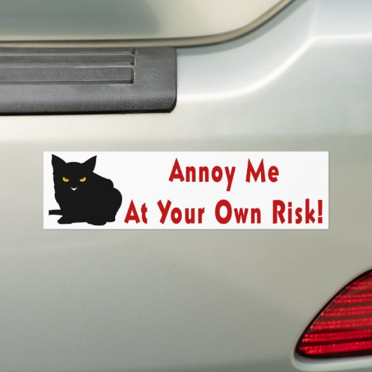 Annoy Me Bumpersticker (Op auto)