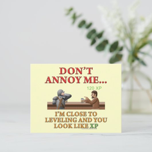 Annoy me niet briefkaart (Staand voorkant)