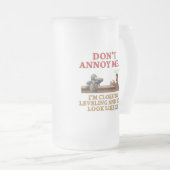 Annoy me niet matglas bierpul (Voorkant rechts)