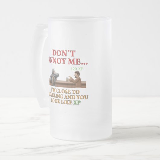 Annoy me niet matglas bierpul (Voorkant links)