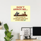 Annoy me niet poster (Thuiskantoor)