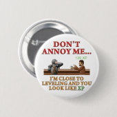 Annoy me niet ronde button 5,7 cm (Voorkant /achterkant)