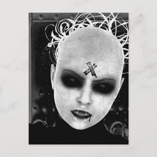 Annoyance Gothic Vampire Art Briefkaart (Voorkant)