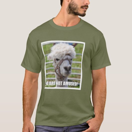 Annoyed Alpaca T-shirt (Voorkant)