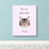 Annoyed Cat Canvas Afdruk (Insitu (Houten vloer))