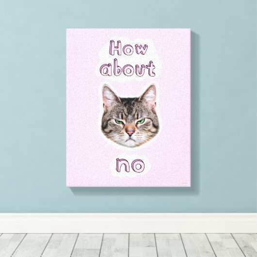 Annoyed Cat Canvas Afdruk (Insitu (Houten vloer))