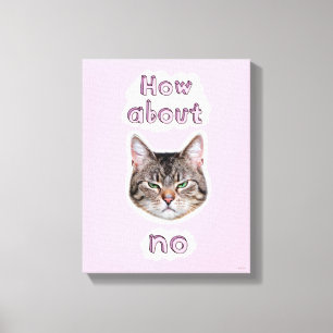Annoyed Cat Canvas Afdruk
