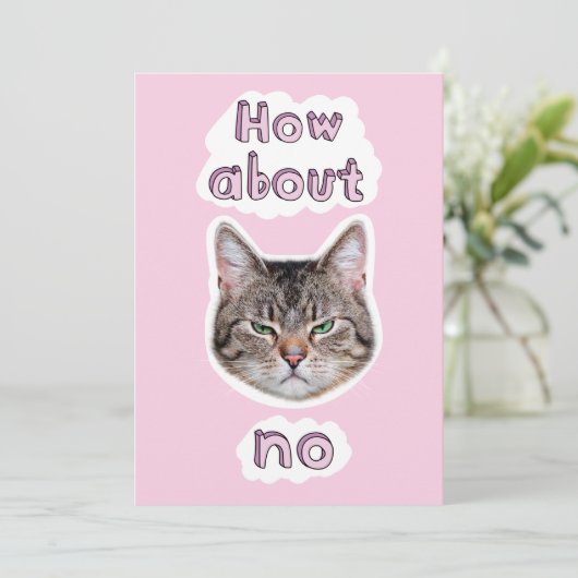 Annoyed Cat Kaart (Staand voorkant)