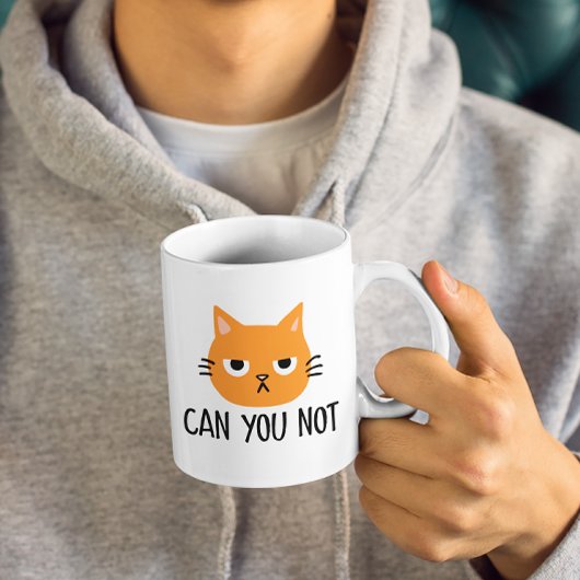 Annoyed Cat - KUNT U NIET grappig zijn? Koffiemok