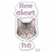 Annoyed Cat Sticker (Voorkant)