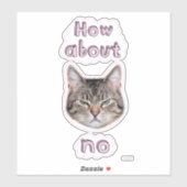 Annoyed Cat Sticker (Vel)
