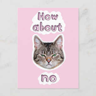 Annoyed Cat Uitnodiging Briefkaart