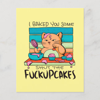 Annoyed Cupcake Cat | Cadeau voor studenten Flyer