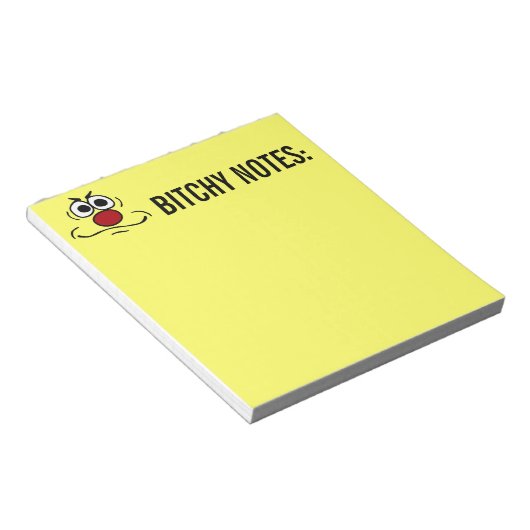 Annoyed Face Grumpey Notitieblok (Schuin)
