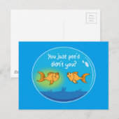 Annoyed Goldfish Briefkaart (Voorkant / Achterkant)