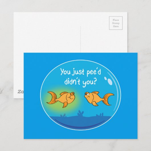Annoyed Goldfish Briefkaart (Voorkant / Achterkant)