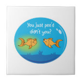 Annoyed Goldfish Tegeltje (Voorkant)