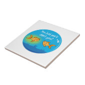 Annoyed Goldfish Tegeltje (Zijkant)