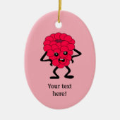 Annoyed Raspberry is niet onder de indruk - person Keramisch Ornament (Voorkant)